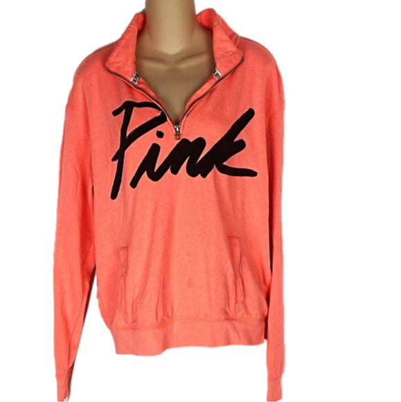 Tops - PINK- by Victoria Secret Salmon Pink Sweatshirt